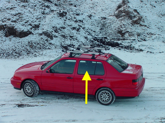 LH Rear Side Window Door Glass 93-99 VW Jetta Golf MK3 - 4 door - Genuine