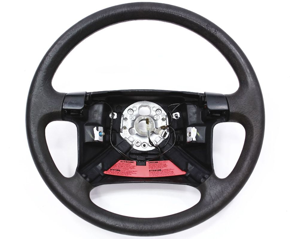 Steering Wheel 4 Spoke Rubber 96-99 VW Jetta Golf MK3  - Genuine - 1HM 419 091 N