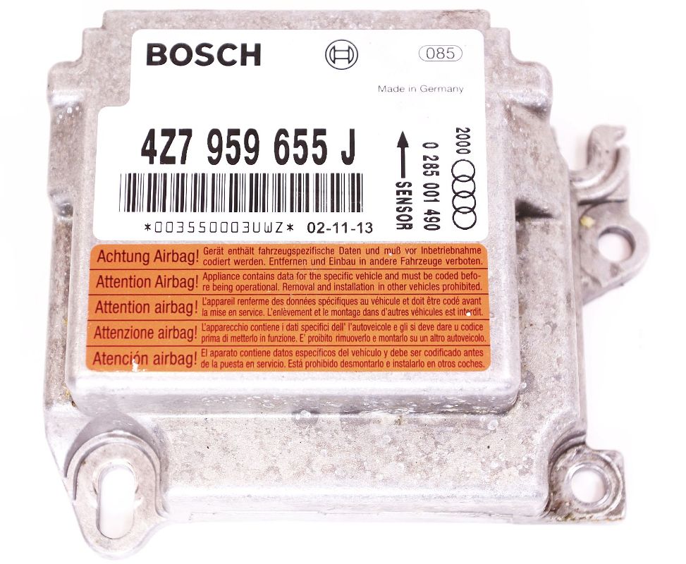 Airbag Computer Module 03-05 Audi Allroad - Genuine 4Z7 959 655 J