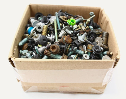 Box Of Hundreds of Bolts Nuts Screws Hardware For 02-08 Audi A4 B6 B7 - Genuine