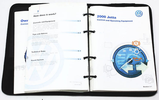2000 VW Jetta Owners Manual - Book Booklet Info MK4 Volkswagen - Genuine