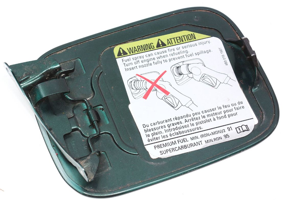 Gas Fuel Door Flap 98-04 Audi A6 S6 C5 - LZ6H Green - Genuine - 4B0 809 905