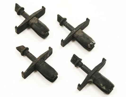 4x Grill Retaining Mount Clips 75-84 VW Jetta Rabbit GTI MK1 - Genuine