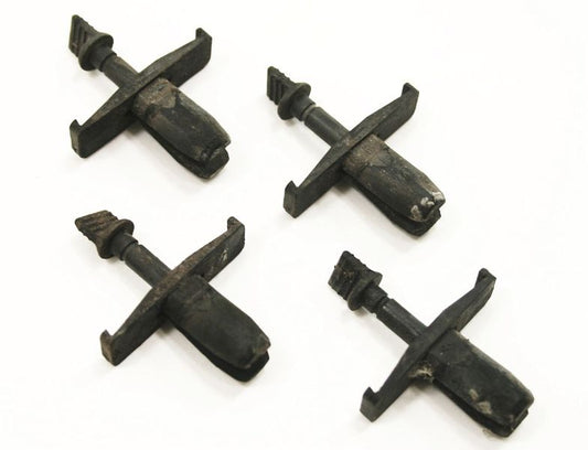 4x Grill Retaining Mount Clips 75-84 VW Jetta Rabbit GTI MK1 - Genuine