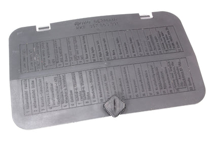 Lower Dash Fuse Diagram Door Trim Panel VW Passat 95-97 B4 - 357 863 091