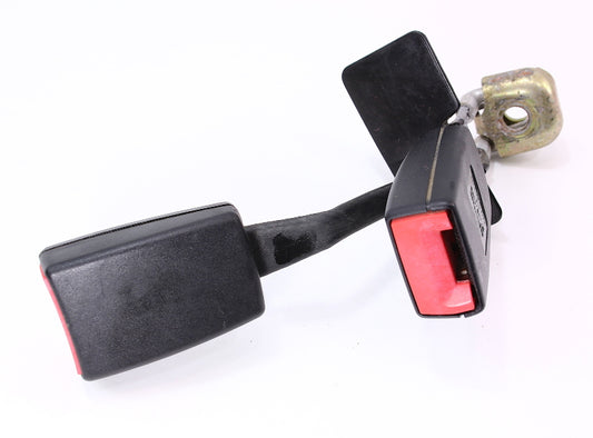 LH Rear Center Seatbelt Buckle Receiver 96-01 Audi A4 S4 - Black - 8D0 857 739 B