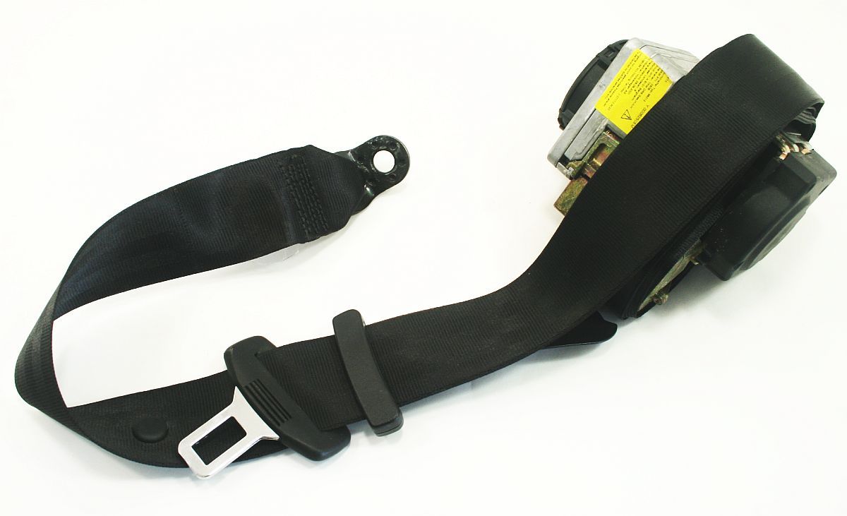 LH Rear Seat Belt 98-05 VW Passat B5 B5.5 - Black - Genuine - 3B5 857 805 D