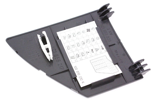 Dash Fuse Door Cover & Diagram Card 98-10 VW Beetle - Genuine - 1C1 858 217