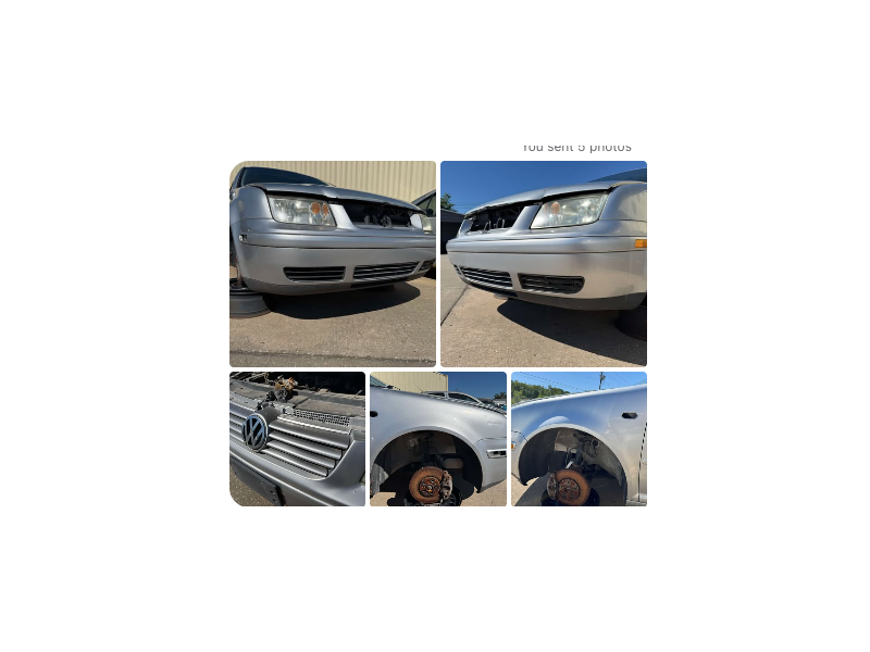Custom Order: Deposit MK4 Jetta Hood, Bumper, Fenders, Loaded Radiator Support, Grille, Headlights