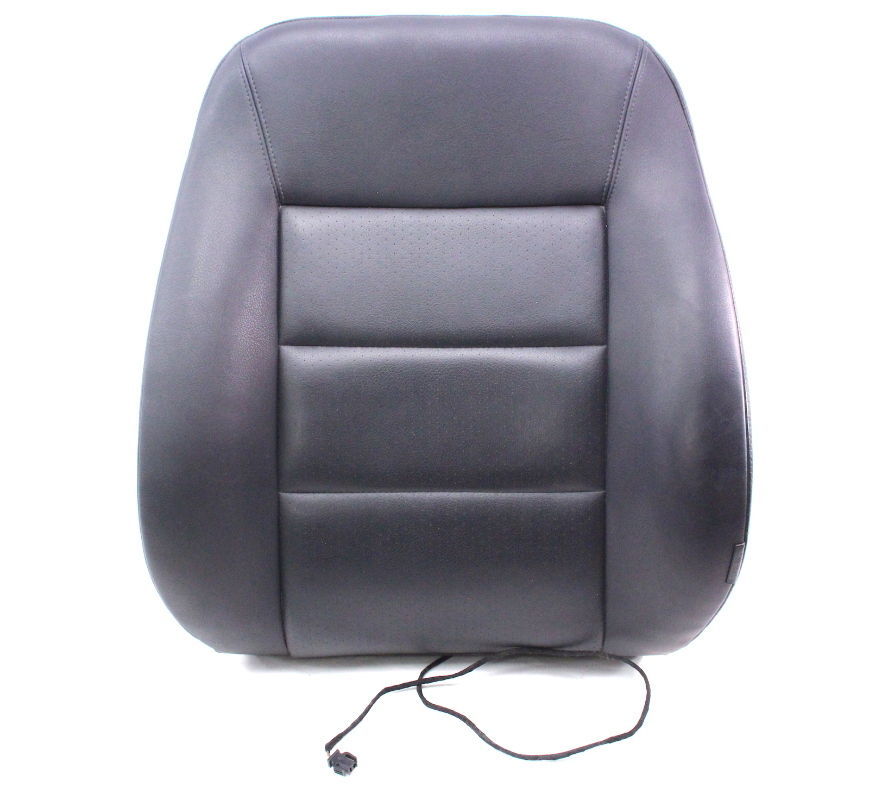 LH Heated Seat Back Rest Foam & Cover 98-01 Audi A6 C5 Black Leatherette Genuine