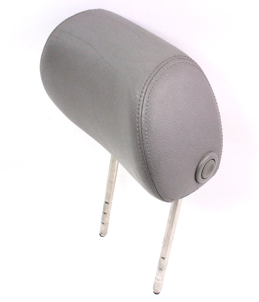 LH Front Seat Headrest 99-05 VW Jetta GTI MK4 Passat B5 - Genuine - Grey Leather
