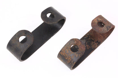Exhaust Down Pipe Brackets Clamps VW Jetta Rabbit MK1 MK2 Cabriolet - Genuine