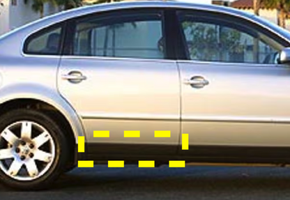 RH Rear Door Molding Lower Trim Blade VW Passat 98-05 B5 B5.5 - 3B0 854 950 B