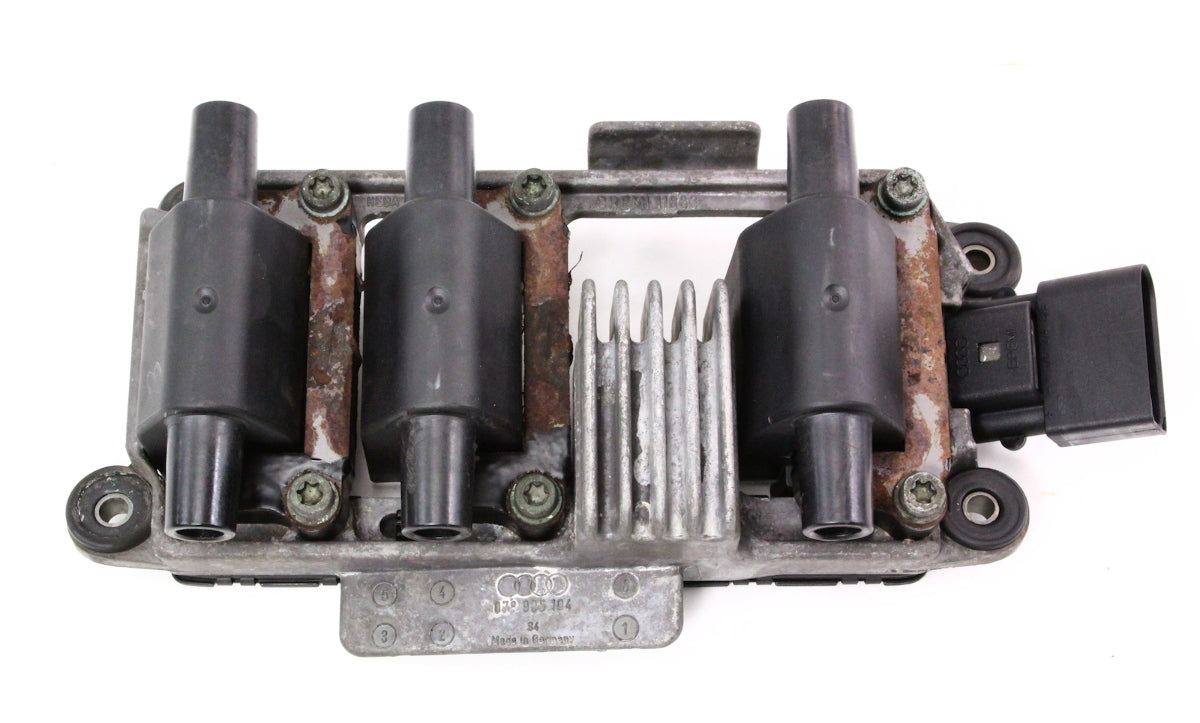Ignition Coil Pack Audi A4 A6 VW Passat B5 - V6 2.8 - Genuine - 078 905 104