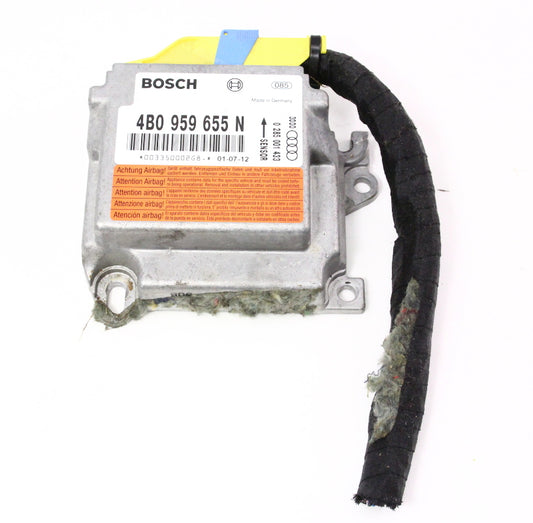 Airbag Air Bag Computer Module & Pigtail 2002 Audi A6 S6 C5 - 4B0 959 655 N