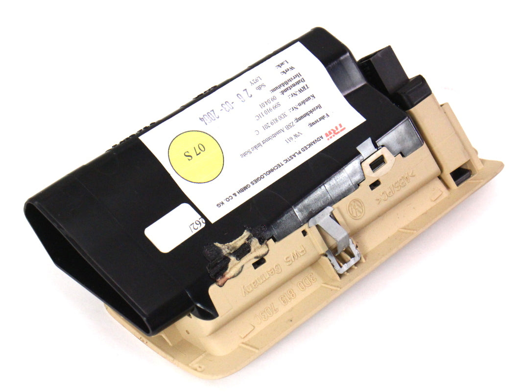 LH B Pillar Side Air Vent 04-06 VW Phaeton - Genuine - Tan Beige - 3D0 819 201 C