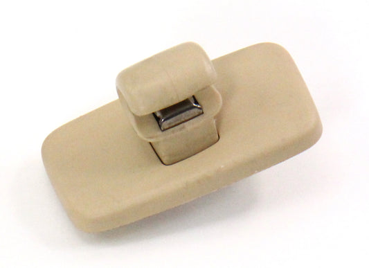 RH Sun Visor Clip Mount 04-06 VW Phaeton - Beige - Genuine - 3D0 857 622 D
