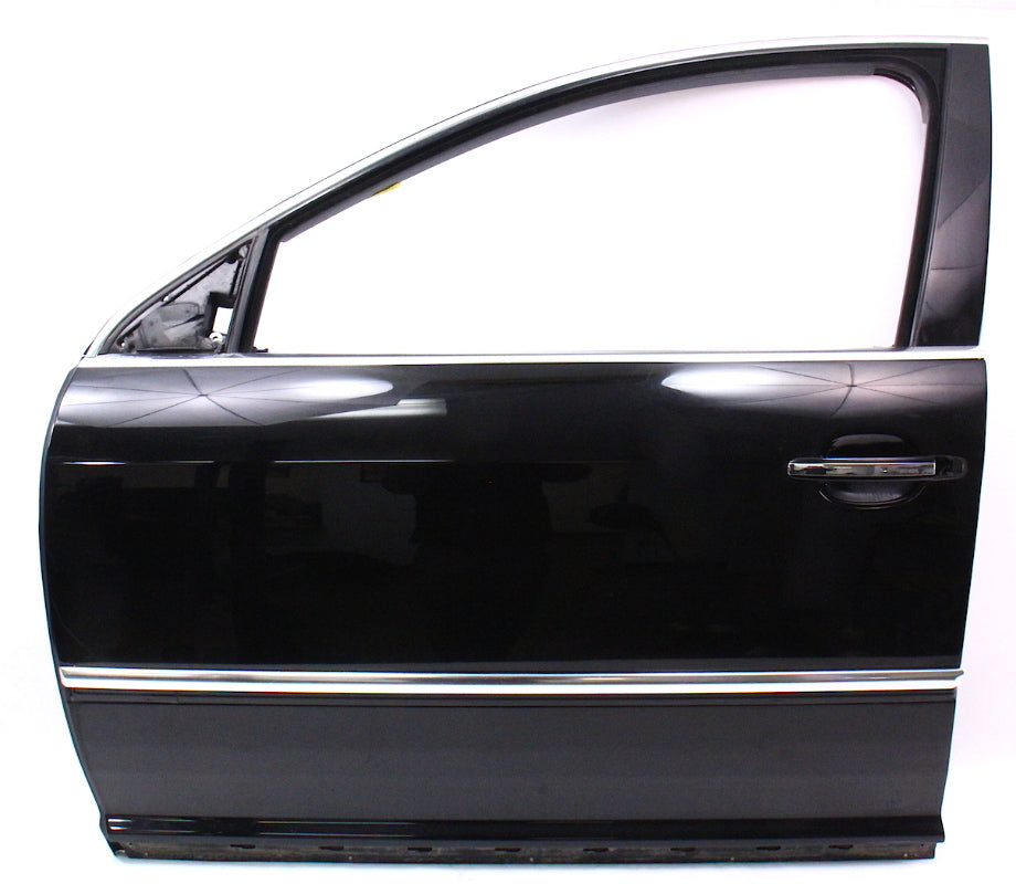 LH Front Door Shell Assembly 04-06 VW Phaeton - L041 Black - Genuine