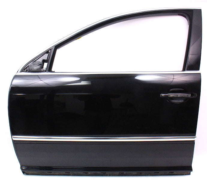 LH Front Door Shell Assembly 04-06 VW Phaeton - L041 Black - Genuine