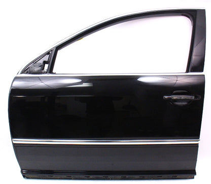 LH Front Door Shell Assembly 04-06 VW Phaeton - L041 Black - Genuine