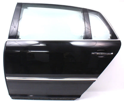 LH Rear Door Shell Assembly 04-06 VW Phaeton - L041 Black - Genuine