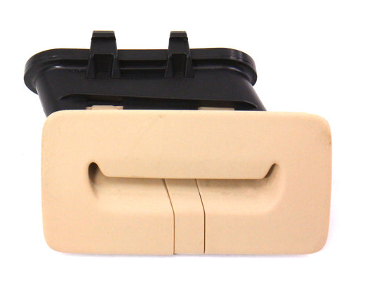 Center Rear Seat Belt Trim Guide 04-06 VW Phaeton - Beige Tan - 3D0 857 651 B