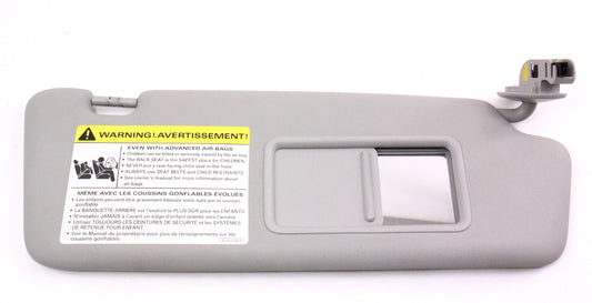 RH Sun Visor w/ Vanity Mirror 06-13 Audi A3 - Gray - 8P0 / 8P2 857 552