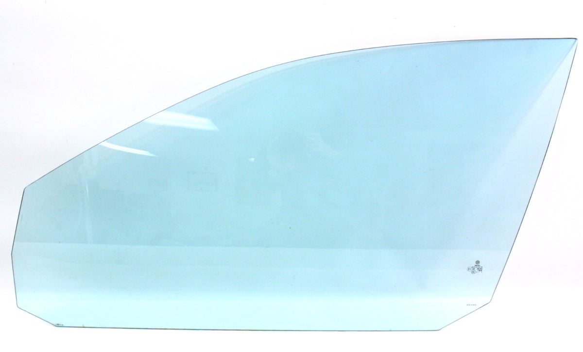 LH Front Door Window Side Exterior Glass 05-10 VW Jetta GLI MK5 - Blue Tint