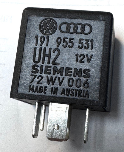 Relay 19 VW Audi Jetta Golf Rabbit Passat Corrado - Genuine - 191 955 531