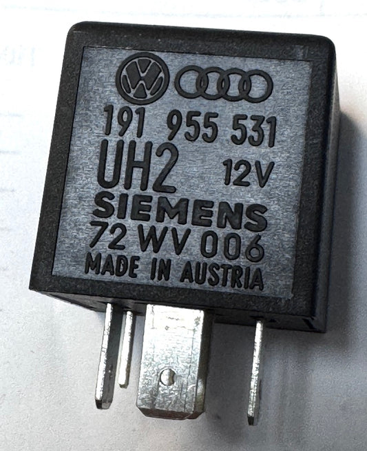 Relay 19 VW Audi Jetta Golf Rabbit Passat Corrado - Genuine - 191 955 531