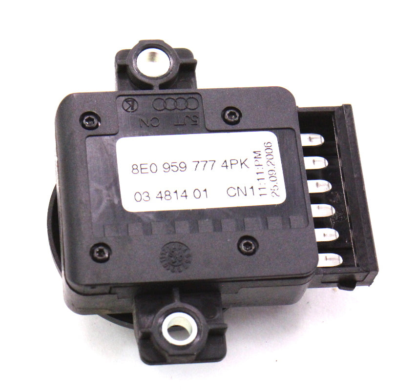 Seat Lumbar Switch Audi A4 A3 Black Genuine - 8E0 959 777