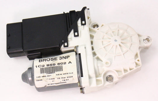 LH Driver Front Power Window Motor 02-05 VW New Beetle - Genuine - 1C2 959 802 A