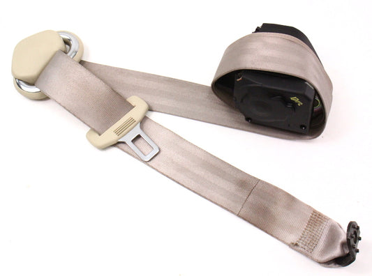 LH Rear Seat Belt 2005 VW Beetle - Cream Beige - Genuine - 1C0 857 805 A