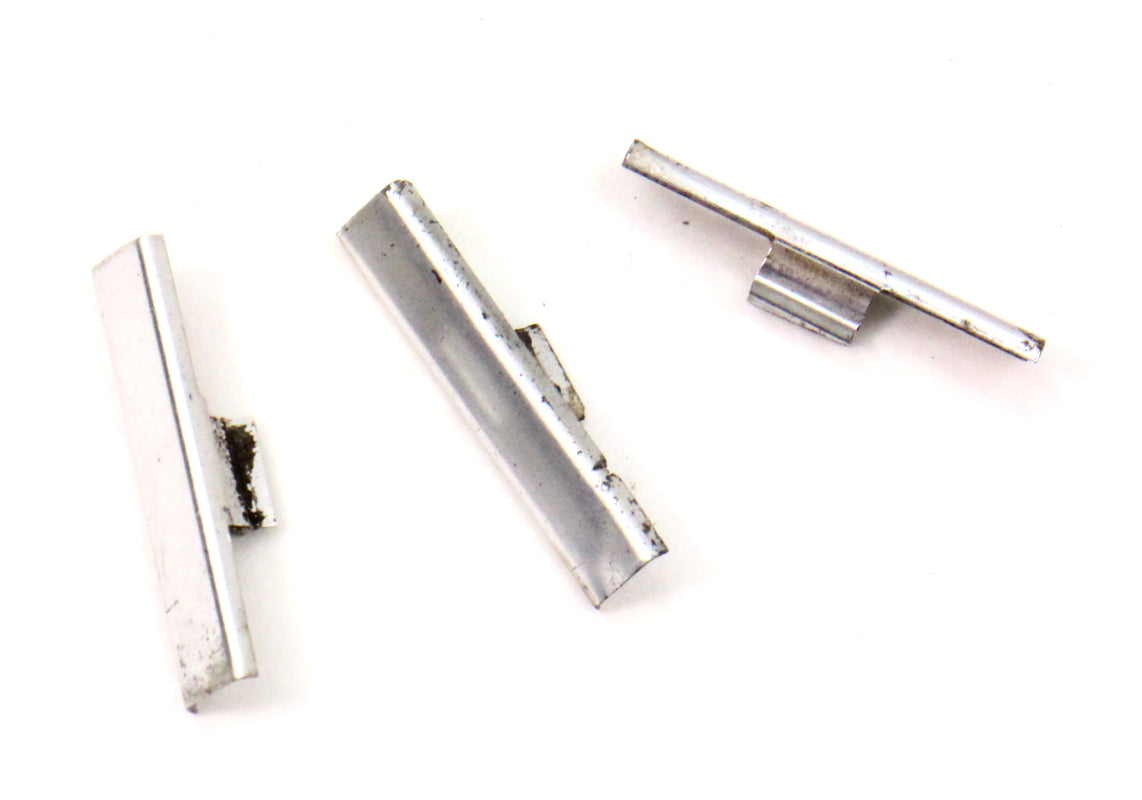3x Window Channel Chrome Trim Clips 75-84 VW Rabbit GTI Pickup Caddy Truck MK1