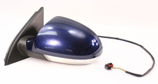 LH Side View Door Mirror 06-10 VW Passat B6 - Genuine - LD5Q Shadow Blue