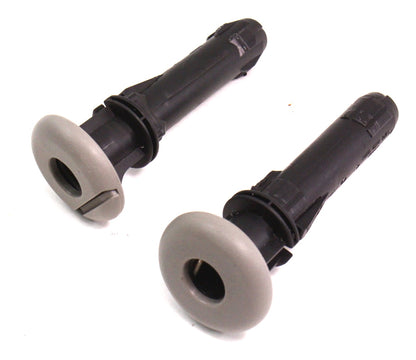 Front Seat Head Rest Post Insert Guide Tubes Audi A4 02-05 B6 - Grey - Genuine