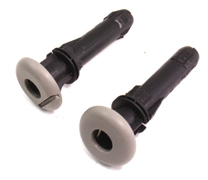 Front Seat Head Rest Post Insert Guide Tubes Audi A4 02-05 B6 - Grey - Genuine