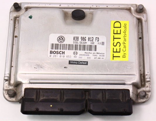 Immo Off ECU ECM Engine Computer 2002 VW Jetta Golf Mk4 TDI ALH 038 906 012 FD