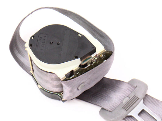 Center Rear Seat Belt Seatbelt 99-05 VW Jetta Golf GTI Mk4 Grey - 1J0 857 807 D