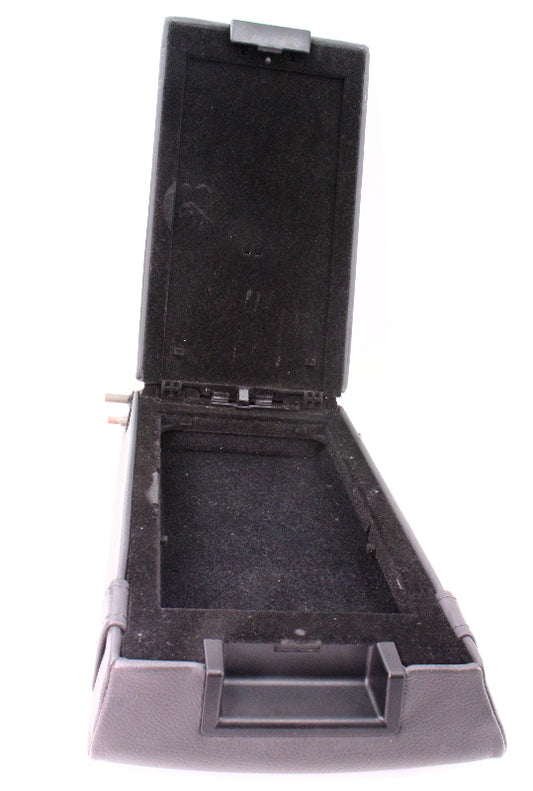 Dark Gray Leather Rear Seat Armrest 01-05 VW Passat B5.5 Arm Rest - Genuine
