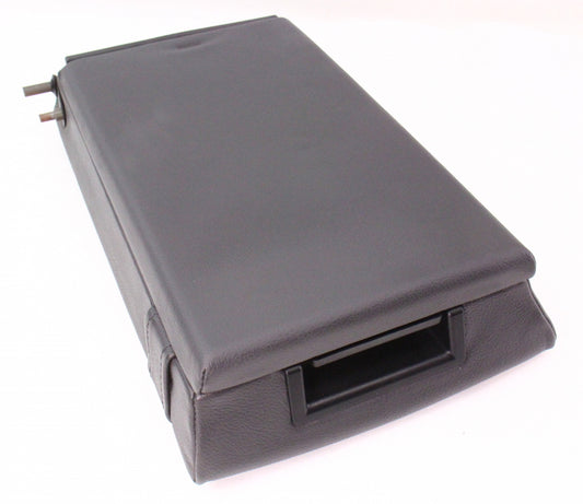 Dark Gray Leather Rear Seat Armrest 01-05 VW Passat B5.5 Arm Rest - Genuine