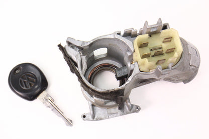 Ignition Collar & Key 93-99 VW Jetta Golf GTI Cabrio MK3 - Genuine - 357 905 851