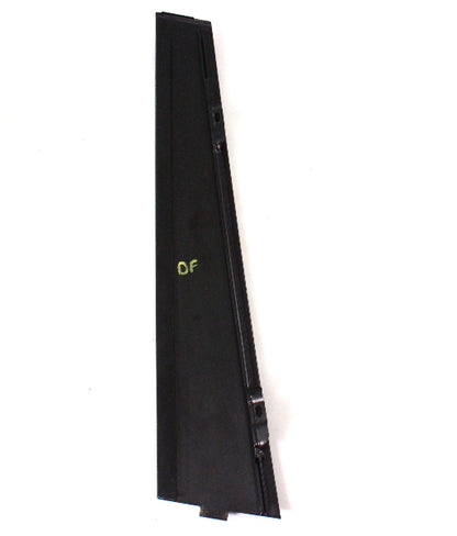 LH Front Door Exterior Pillar Trim Cover 06-10 VW Passat B6 Black - 3C4 837 901