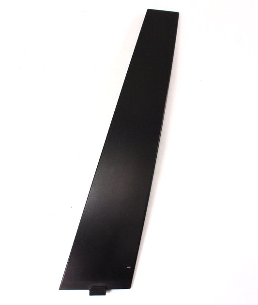 LH Front Door Exterior Pillar Trim Cover 06-10 VW Passat B6 Black - 3C4 837 901