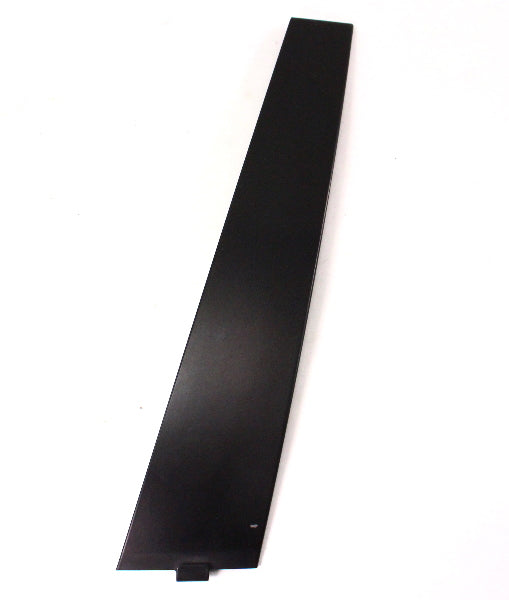 LH Front Door Exterior Pillar Trim Cover 06-10 VW Passat B6 Black - 3C4 837 901