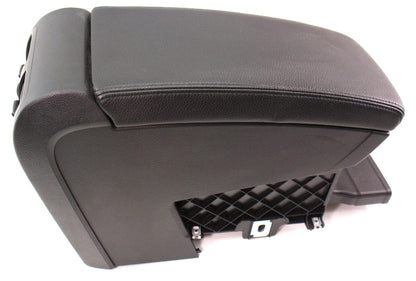 Black Front Center Console Armrest Arm Rest 06-10 VW Passat B6 - Genuine