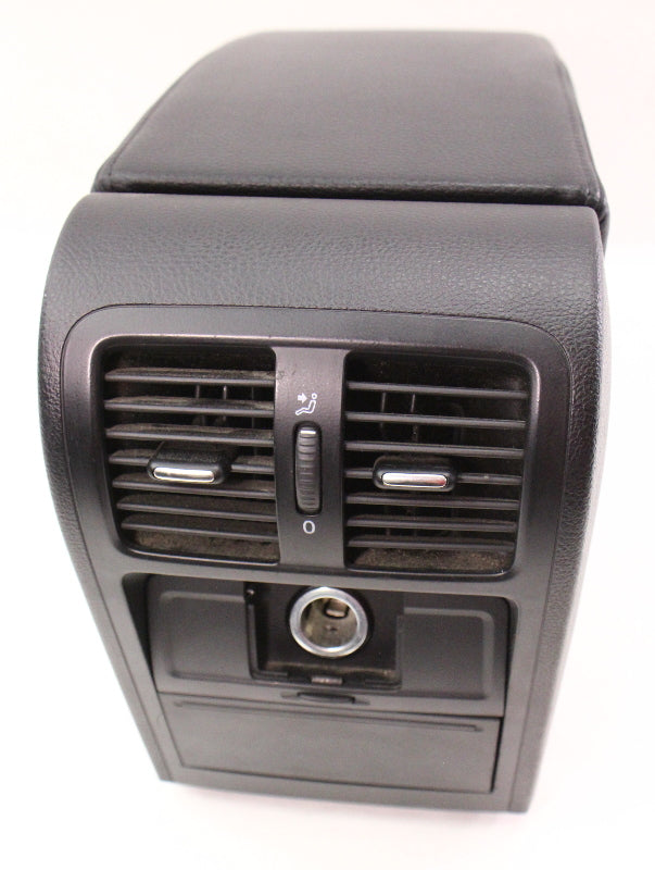 Black Front Center Console Armrest Arm Rest 06-10 VW Passat B6 - Genuine