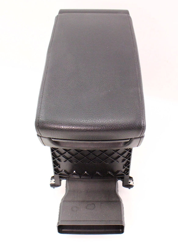Black Front Center Console Armrest Arm Rest 06-10 VW Passat B6 - Genuine