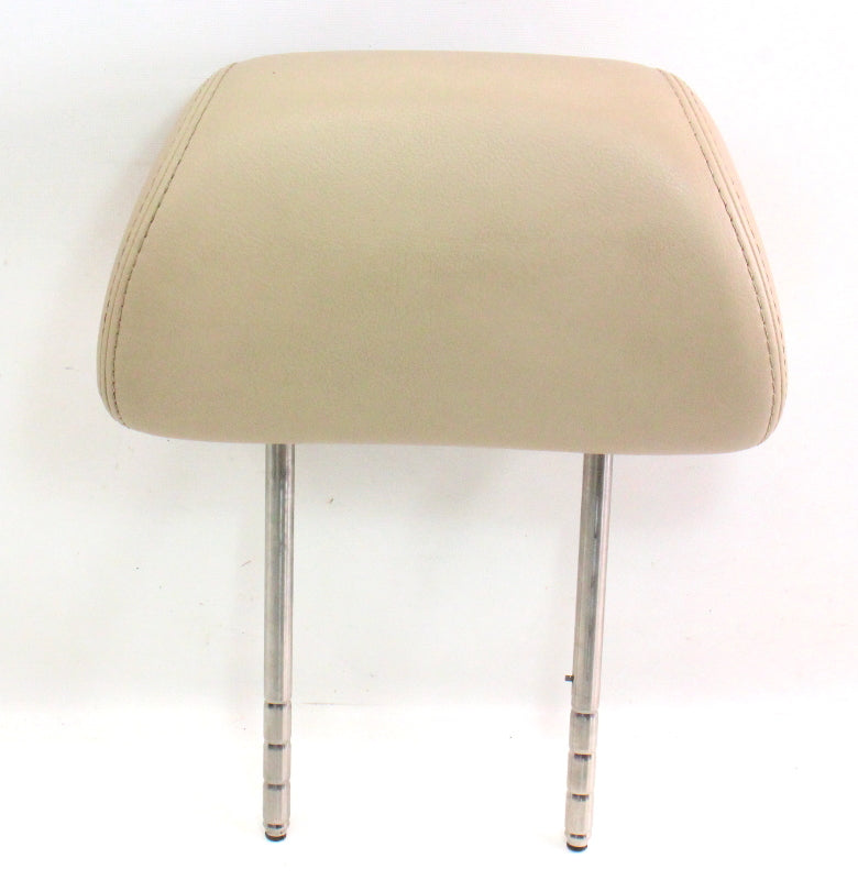 LH Front Seat Headrest 99-05 VW Jetta GTI MK4 Passat Beige Leather ~ Head Rest