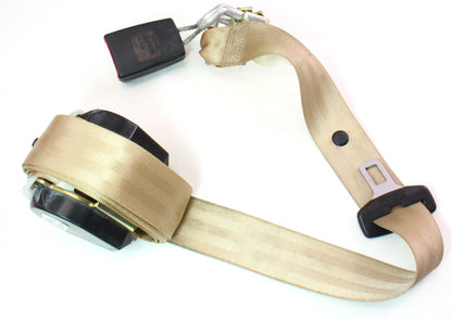 Center Rear Seatbelt Seat Belt 05-10 VW Jetta Sedan MK5 - Beige - 1K5 857 807 B